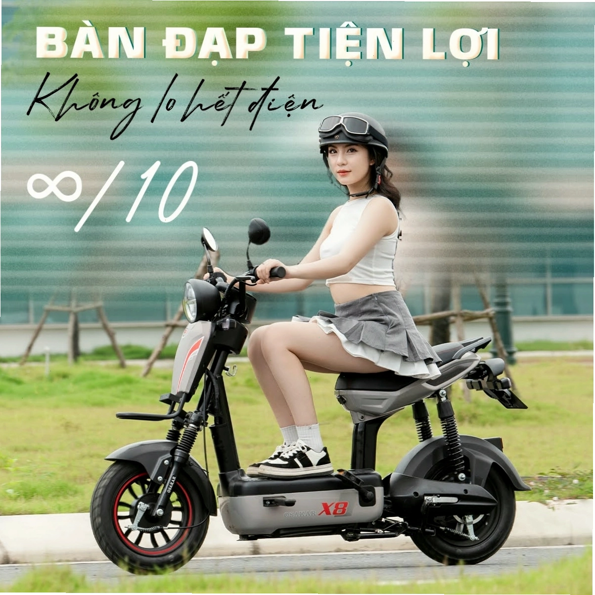 Xe máy điện OSAKAR X8 hoạt động bền bỉ