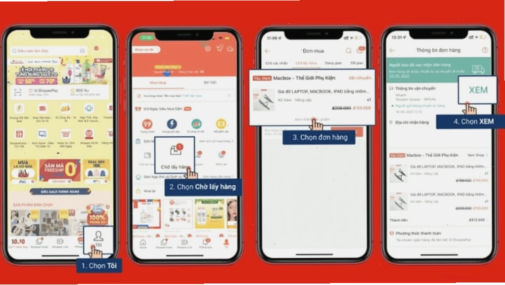 Xem Shopee Express mã vận đơn ngay trên ứng dụng Shopee