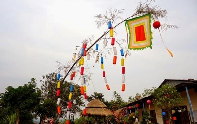 Ý nghĩa cây Nêu ngày Tết và nghi thức dựng cây truyền thống
