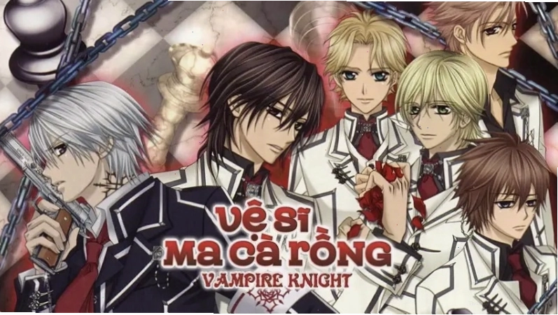 Yuki và Zero trong anime Vampire Knight