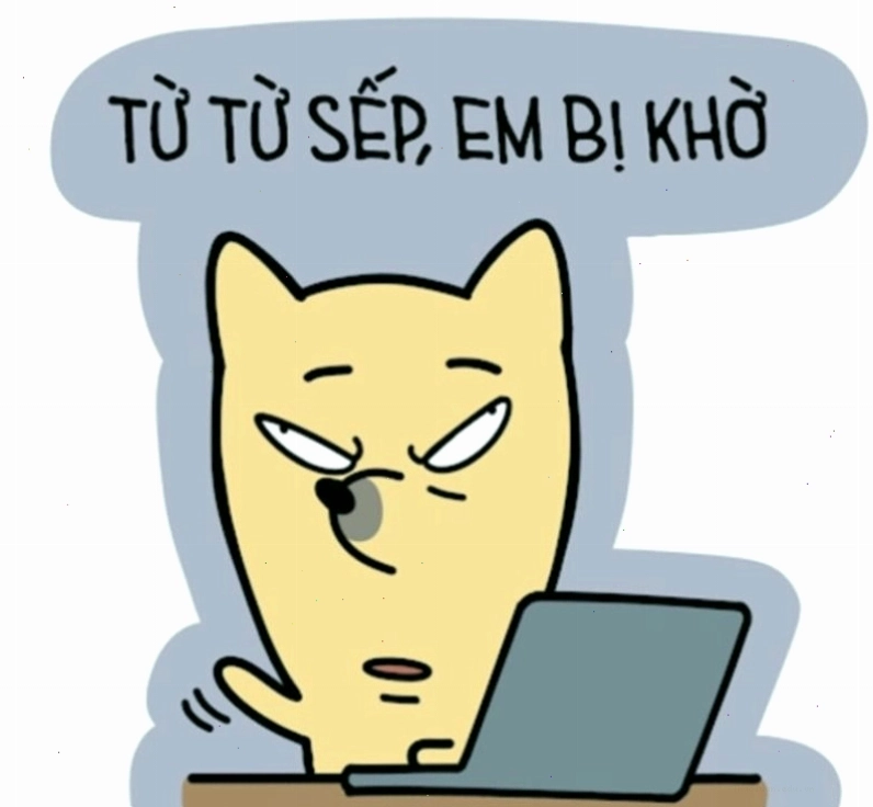 Meme tình huống công sở hài hước về cảnh chờ đợi lương về