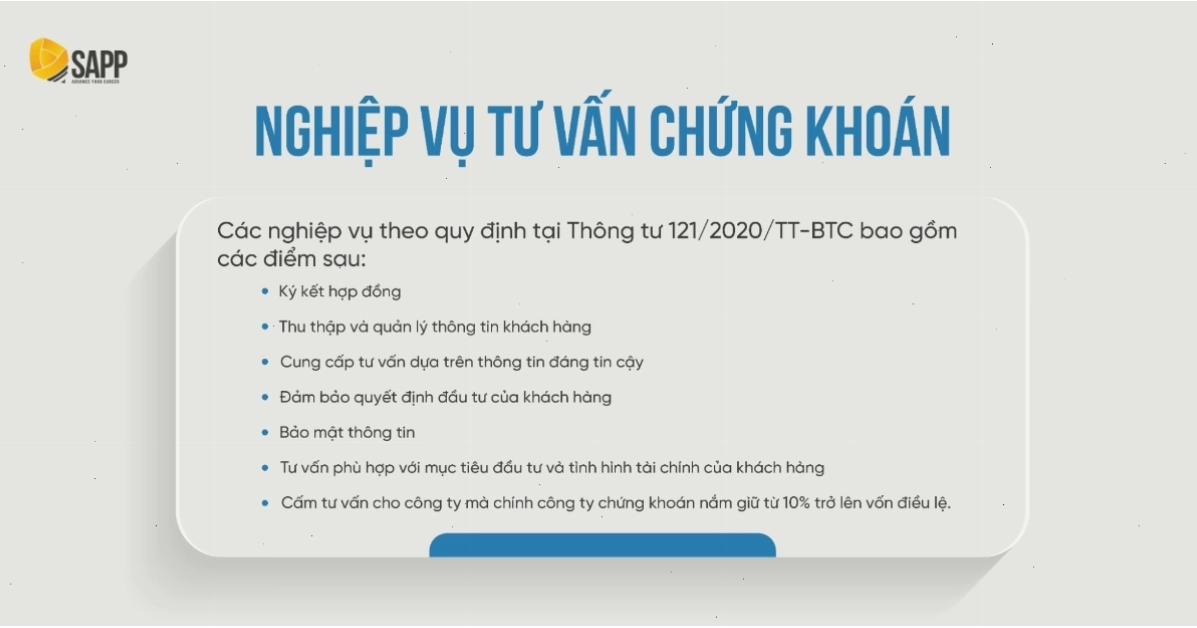 Nghiệp vụ tư vấn chứng khoán tại các tổ chức tài chính lớn