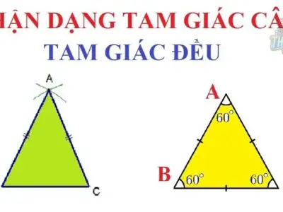 Định nghĩa tam giác cân là gì? Tính chất của tam giác cân 