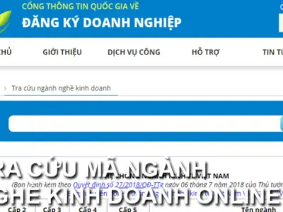 Hướng dẫn tra cứu ngành nghề kinh doanh nhanh chóng và chính xác