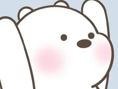 Hình ảnh avatar gấu trắng chất cute cho fan yêu gấu