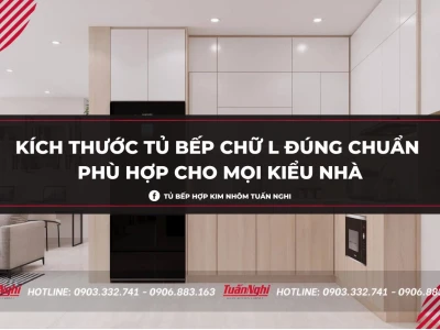 Kích thước bếp chữ L theo phong thủy: Hướng dẫn chi tiết 2026