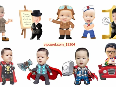 Mẫu Ảnh Chibi Ghép Đầu Cho Bé Trai: Ấn Tượng Độc Đáo Cho Mọi Dịp