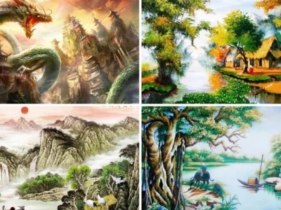 Tranh Phong Thủy Mệnh Hỏa: Lựa Chọn Hoàn Hảo Chiêu Tài Hút Lộc 2026