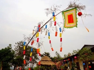 Ý nghĩa cây Nêu ngày Tết và nghi thức dựng cây truyền thống
