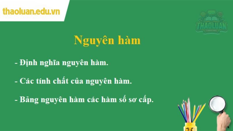 Công thức tính nguyên hàm 3