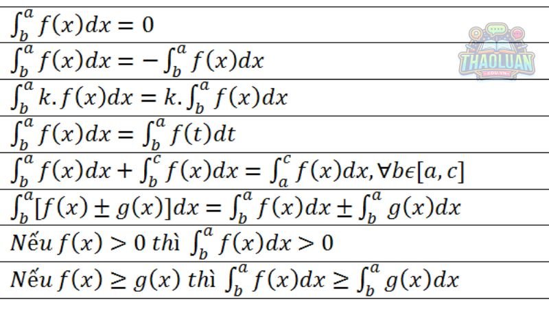 Các tính chất của tích phân Riemann - Riemann 3