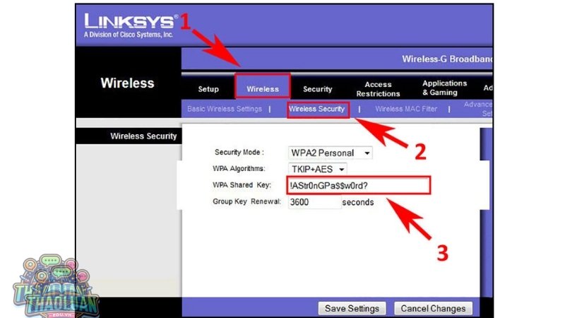Hướng dẫn chi tiết cách đổi mật khẩu Wifi Linksys