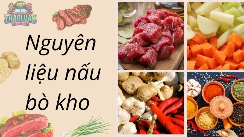 Nguyên liệu nấu bò kho