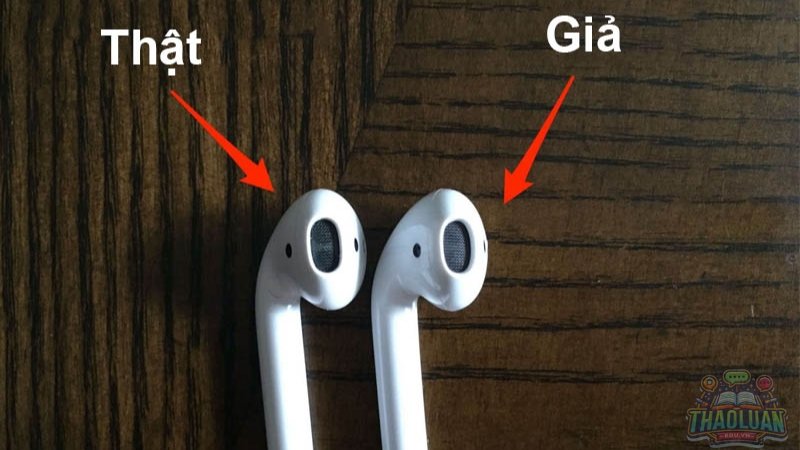 Kiểm tra vỉ loa của AirPods