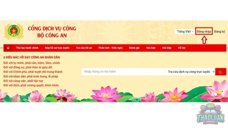 Hướng dẫn đăng ký tạm trú online trên cổng dịch vụ công