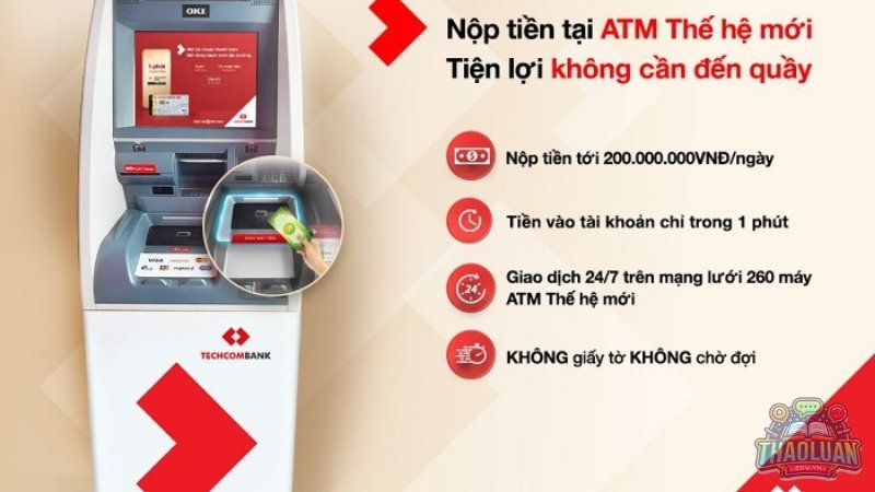 Hướng dẫn rút tiền ATM Techcombank