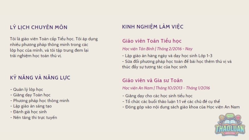 Cách viết phần kinh nghiệm làm việc trong CV