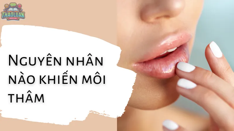 nguyên nhân nào khiến môi thâm