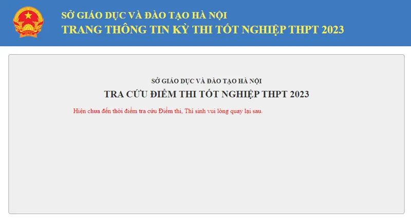 Tra cứu điểm thi THPT 1