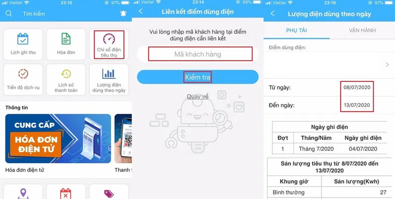 Tra cứu hóa đơn điện 13