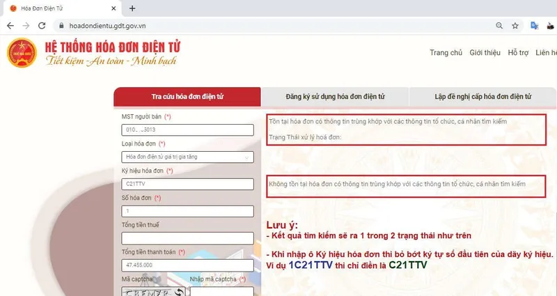 tra cứu hóa đơn điện tử 1