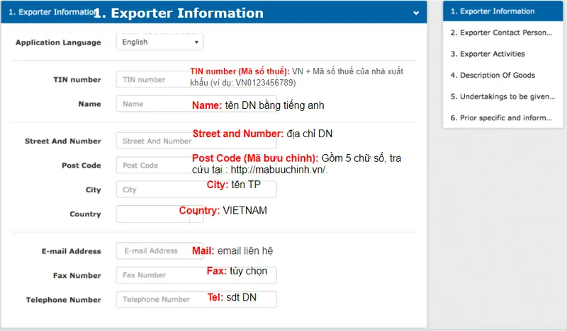 tra cứu mã REX nhập khẩu 8