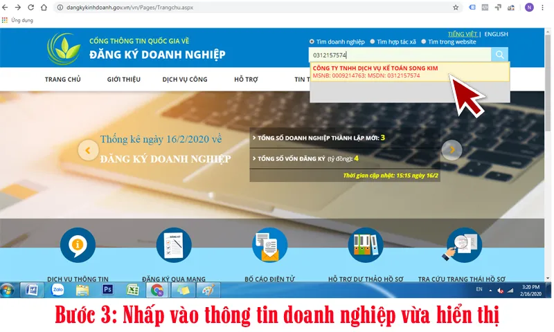 tra cứu ngành nghề kinh doanh 4