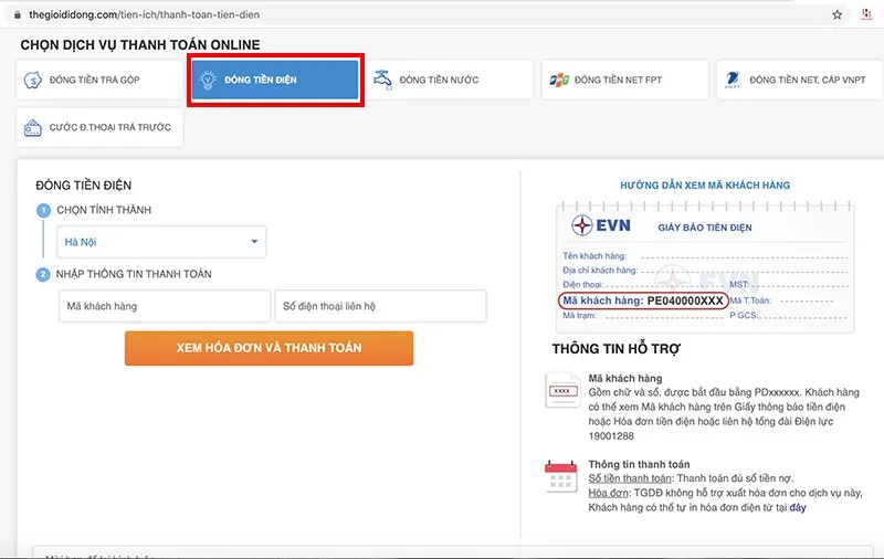 tra cứu tiền điện 4