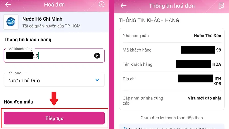 Tra cứu tiền nước 1