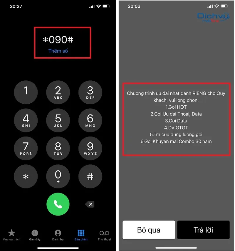 tra cứu ưu đãi mobifone 4